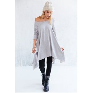 UO Project Social T Off Shoulder Tunic Sweatshirt
